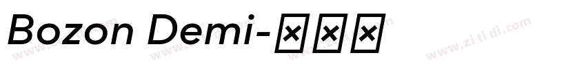 Bozon Demi字体转换